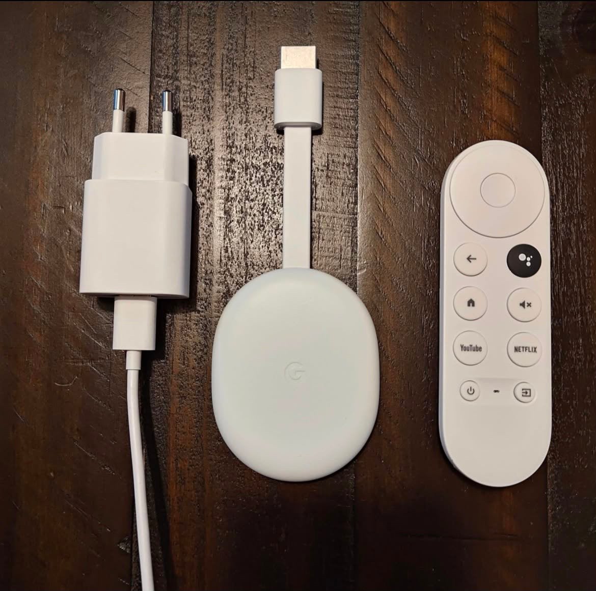 Google Chromecast 4K (Met Google TV), Audio, Tv en Foto, Mediaspelers, Ophalen, Zo goed als nieuw, HDMI, Minder dan 500 GB