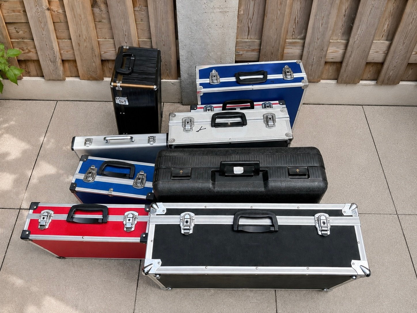 Partij van 9 aluminium koffers / flightcases diverse maten, Ophalen of Verzenden, Overige merken