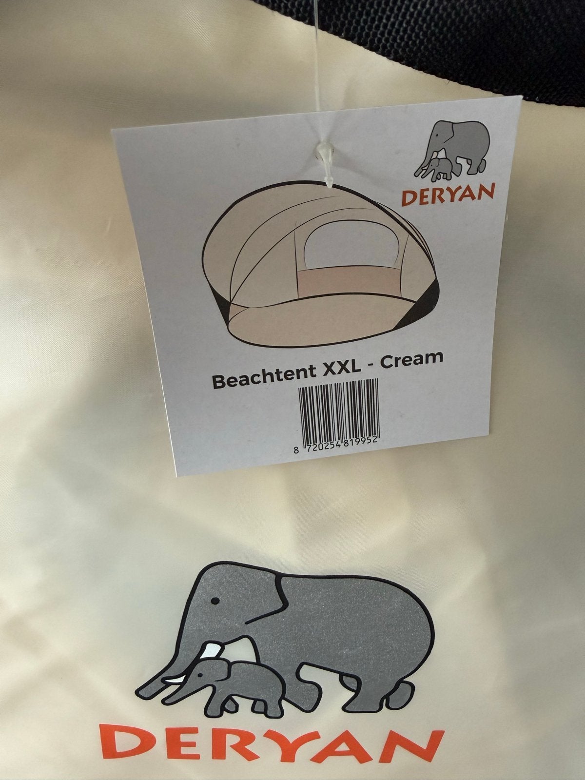 Deryan Beachtent XXL - Cream, Ophalen, Nieuw, Tot en met 2