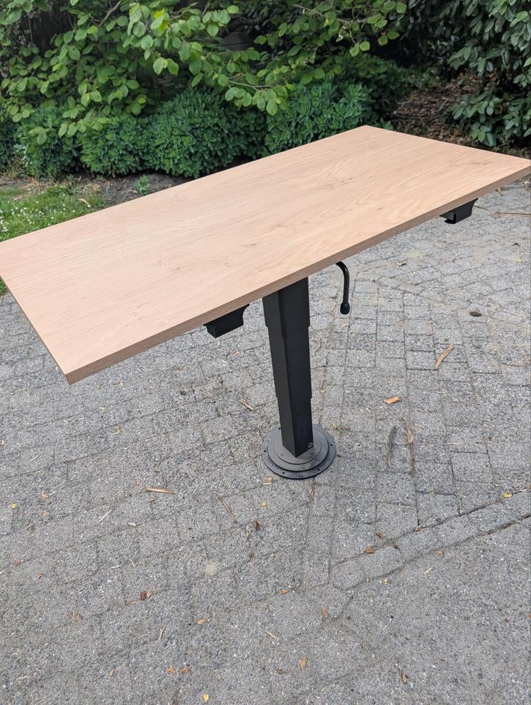 Tafelonderstel en tafelblad 100x50cm voor camper, Ophalen, Gebruikt