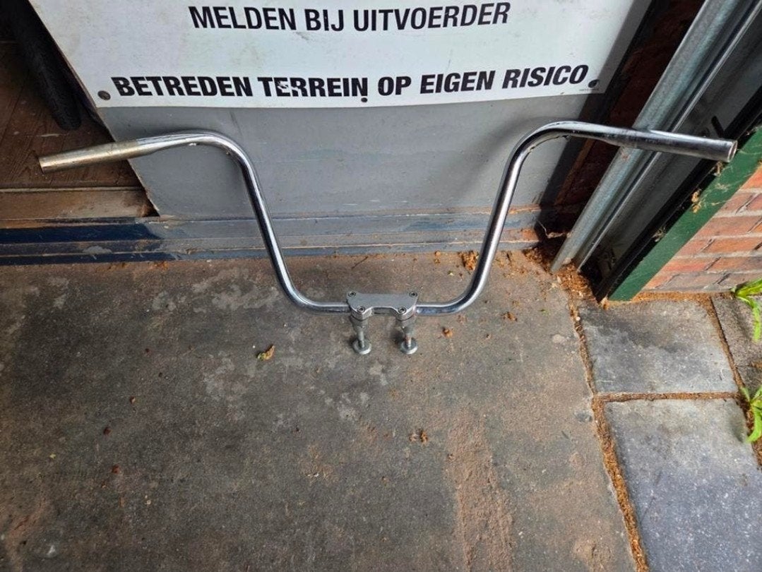 Ape hanger stuur mid size chroom, Ophalen of Verzenden, Gebruikt
