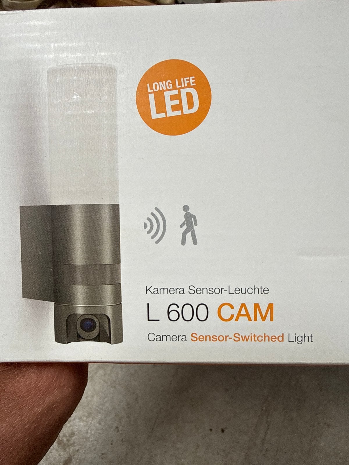 Steinel L 600 CAM Sensor-Leuchte met camera, Minder dan 50 watt, Wandlamp, Ophalen of Verzenden, Netvoeding