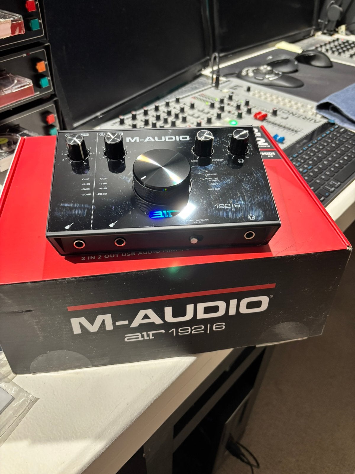 M-AUDIO AIR 192/6 externe usb audio interface geluidskaart, Computers en Software, Ophalen of Verzenden, Zo goed als nieuw