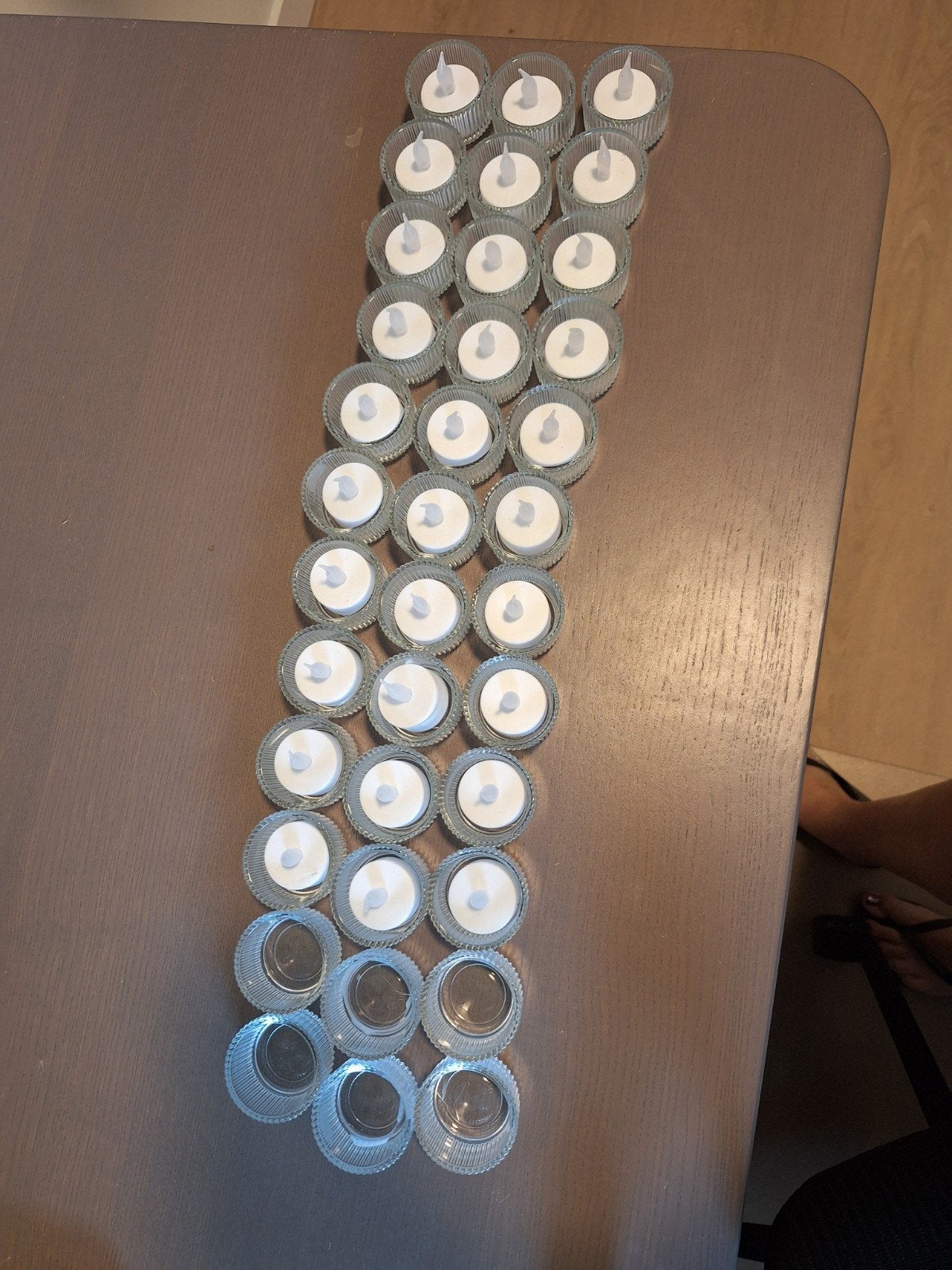 36 kaarsenhouders met 30 LED lampjes, Gebruikt, Overige merken, Waxinelichthouder, Ophalen of Verzenden
