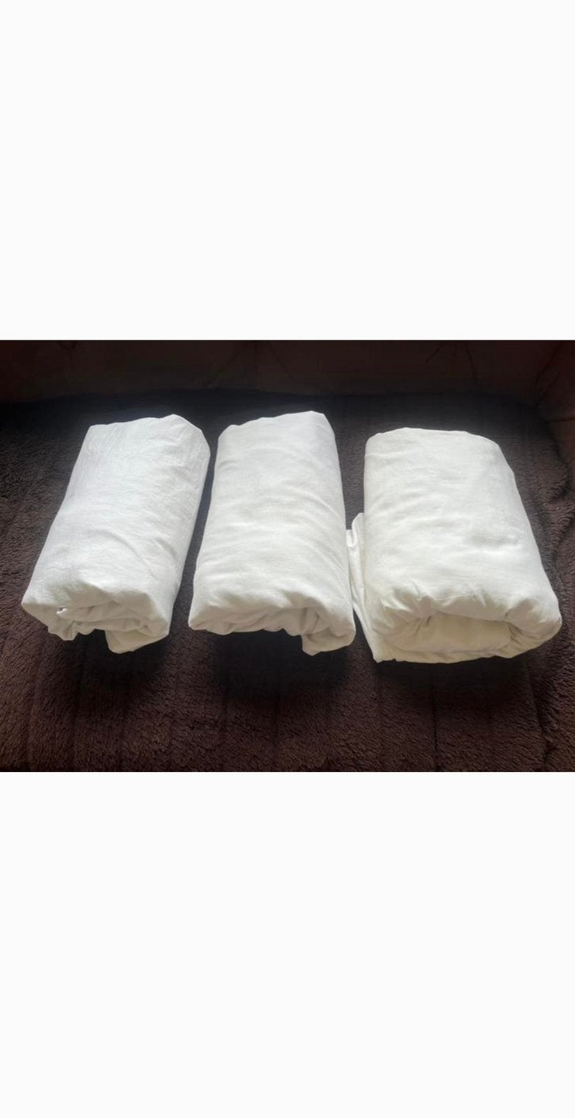 3 x IKEA hoeslaken Dvala / Gäspa /Knoppa 1 persoons, Ophalen, Eenpersoons, Zo goed als nieuw, Wit