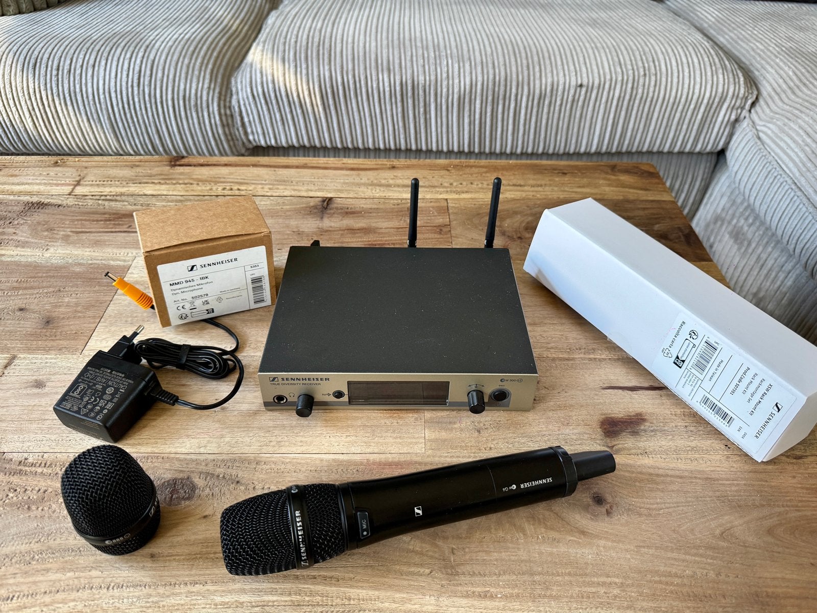 Sennheiser EW 300 G3 draadloze microfoonset – MMD 945 en 865, Ophalen of Verzenden, Zo goed als nieuw, Zangmicrofoon, Draadloos