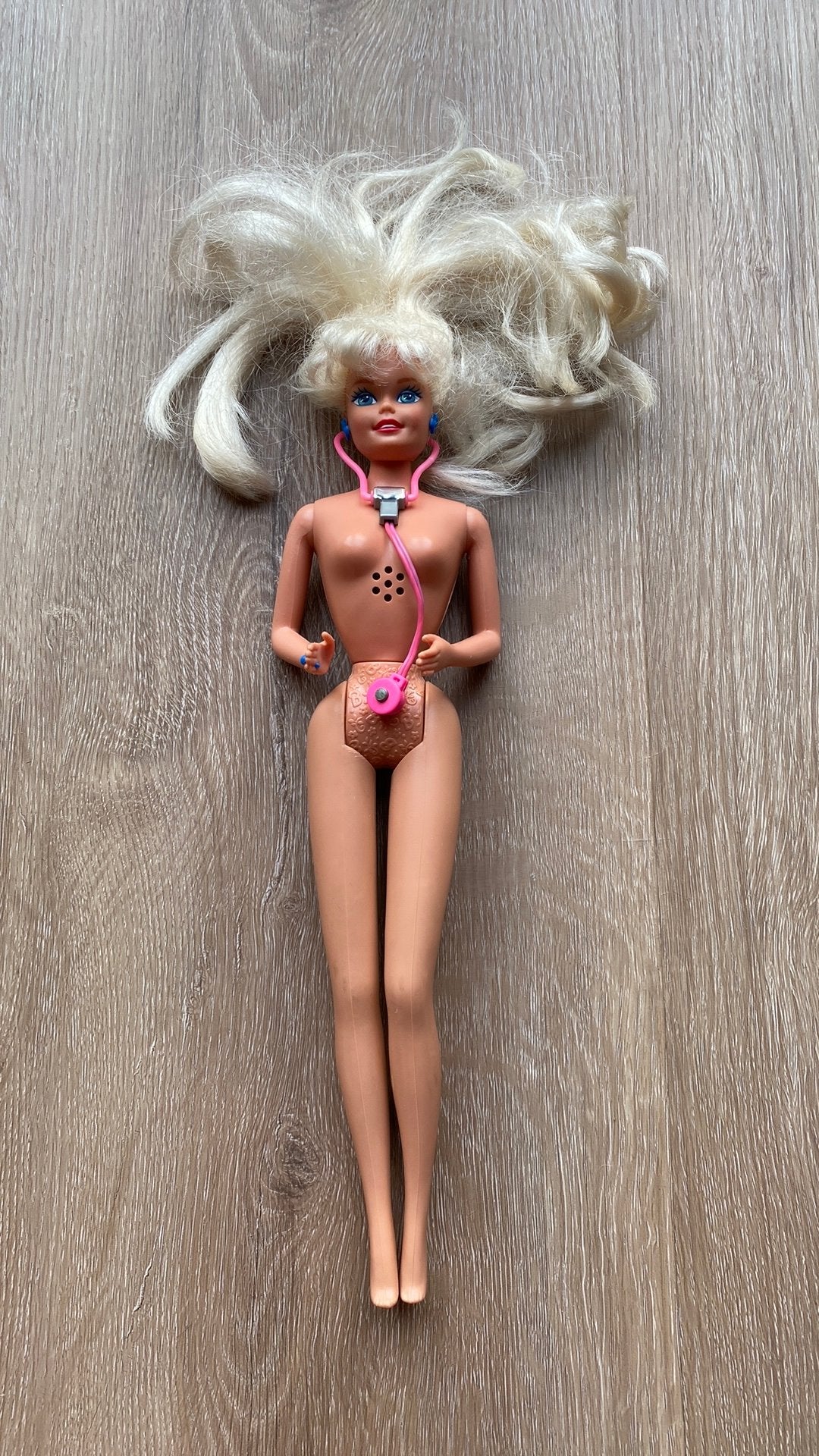 Vintage Barbie pop Mattel met hartslag geluid 1966, Ophalen of Verzenden, Zo goed als nieuw, Barbie