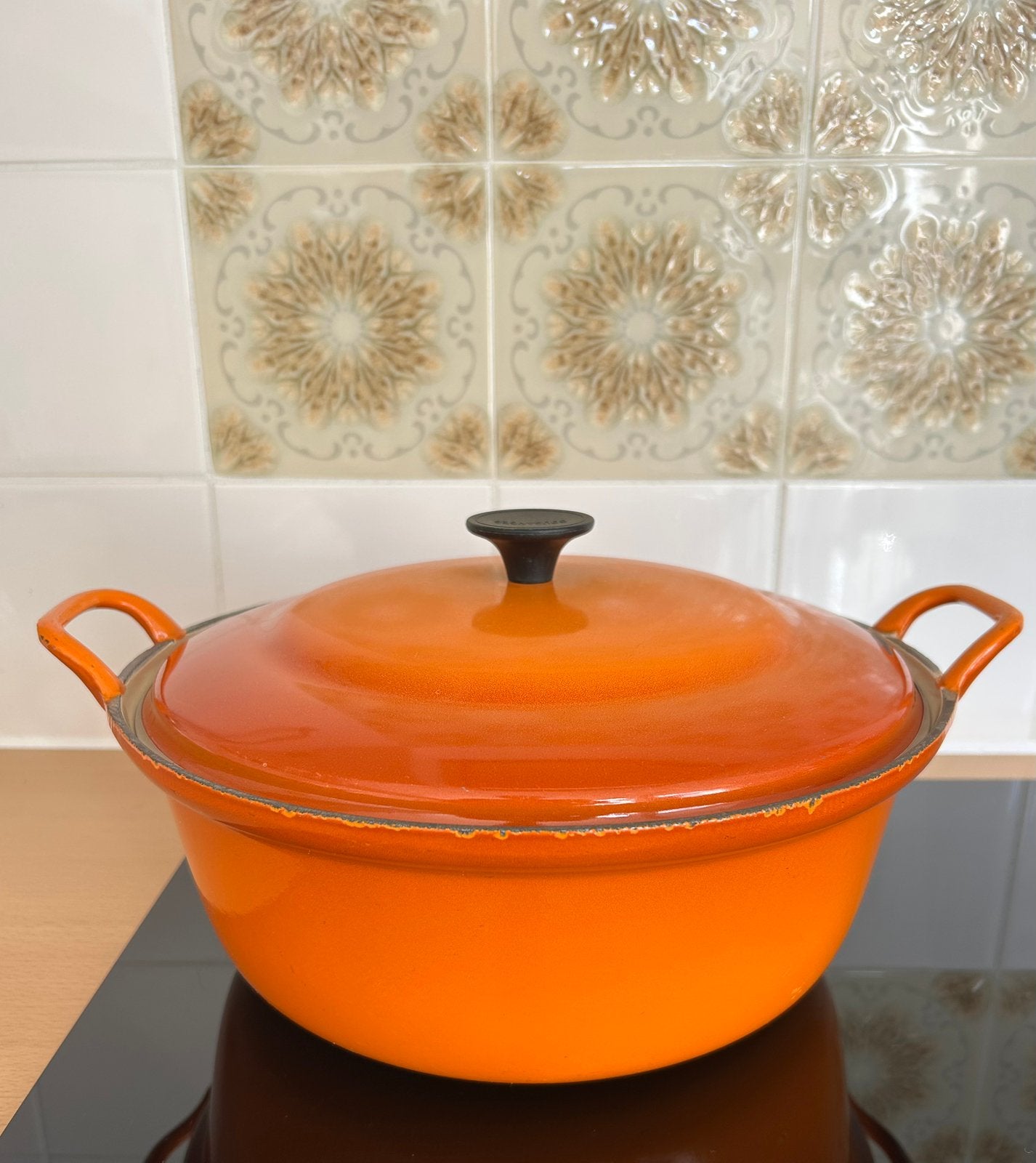 Cousances (Le Creuset) Gietijzeren pan 🧡 | Ø28 cm | IZGS, Huis en Inrichting, Le Creuset, Ophalen of Verzenden, Zo goed als nieuw