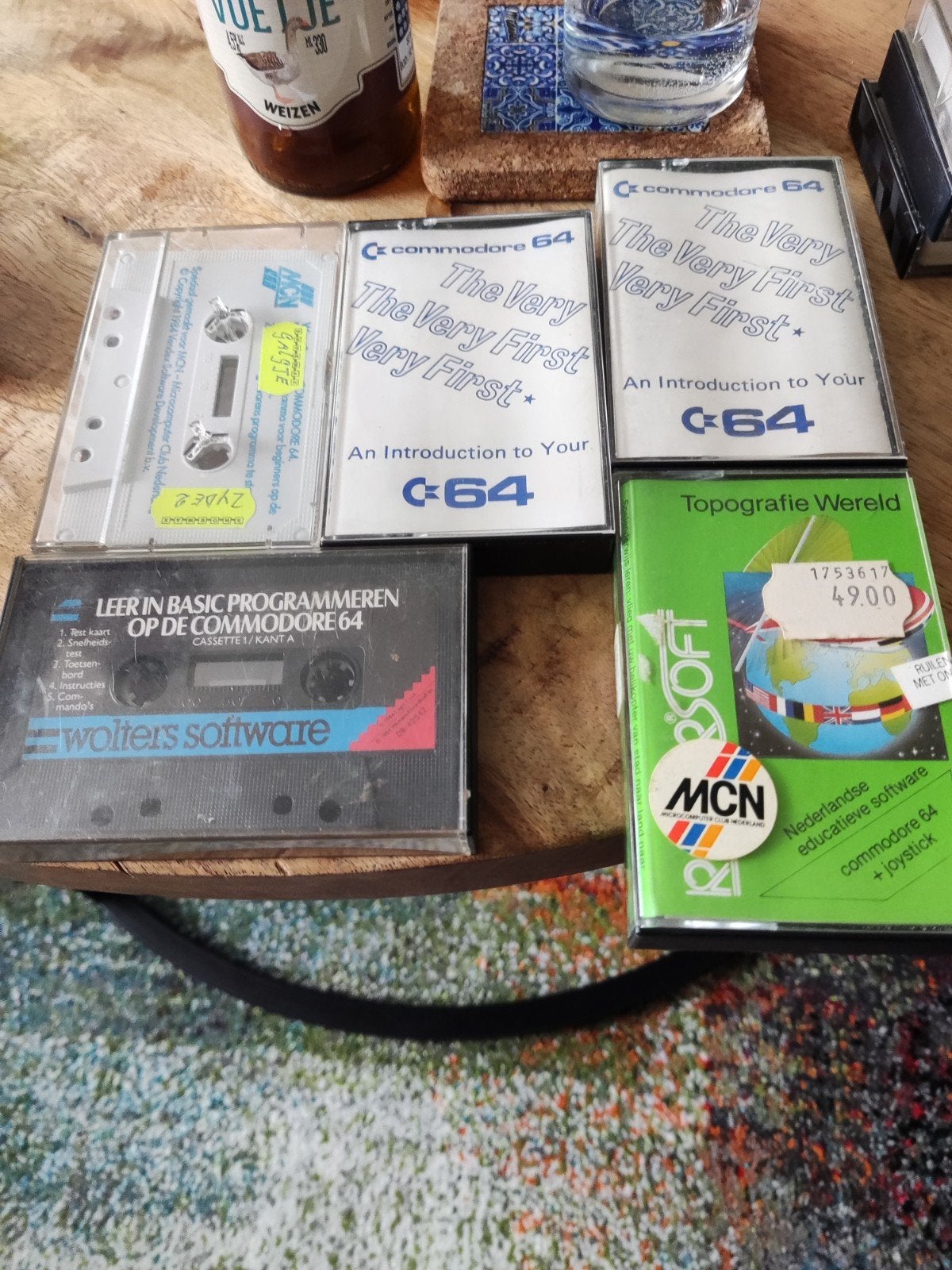 5 originele cassettes met software voor de Commodore 64., Computers en Software, Vintage Computers, Ophalen of Verzenden