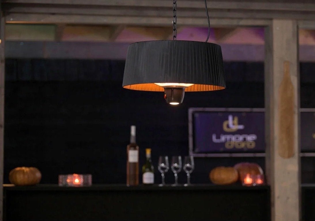 Sunred hangende heater Artix 1500 met afstandsbediening, Tuin en Terras, Terrasverwarmers, Plafond, Draaibaar, Zo goed als nieuw