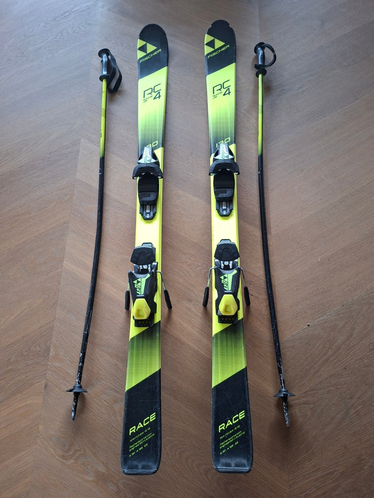 Fischer RC4 jeugdski's, 130 cm, Sport en Fitness, Ophalen, 100 tot 140 cm, Carve, Skiën