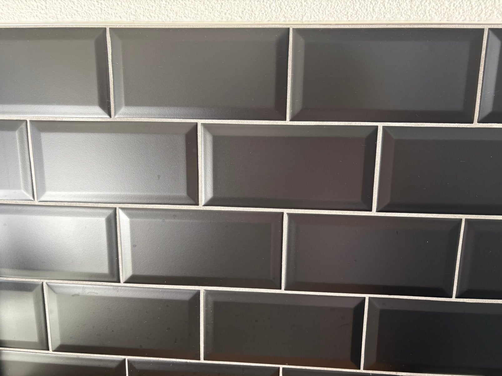49 tegels 10 cm x 20 cm zwart mat, Ophalen, Keramiek, Overige typen, Nieuw