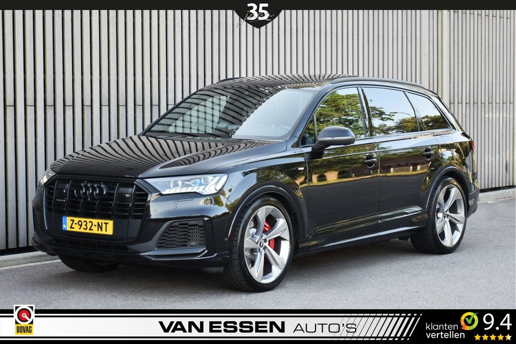 Audi Q7 60 TFSI e Quattro Competition Pano Luchtvering Trekh, Auto's, Audi, Automaat, Euro 6, 2995 cc, Zwart