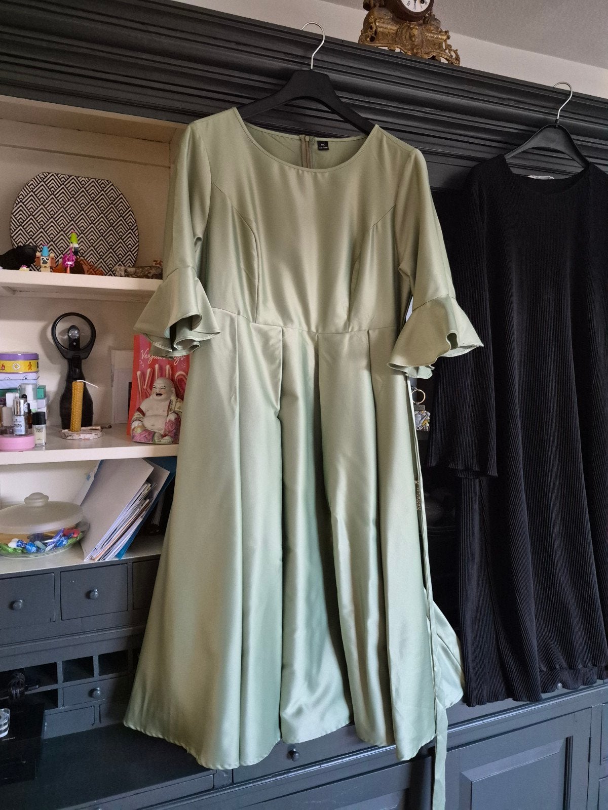 olijfgroene jirk maat 48, Kleding | Dames, Gelegenheidskleding, Overige typen, Maat 46/48 (XL) of groter, Nieuw, Ophalen of Verzenden