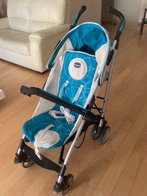 Chicco Liteway Buggy Blauw, Kinderen en Baby's, Buggy's, Ophalen, Gebruikt, Overige merken, Verstelbare rugleuning