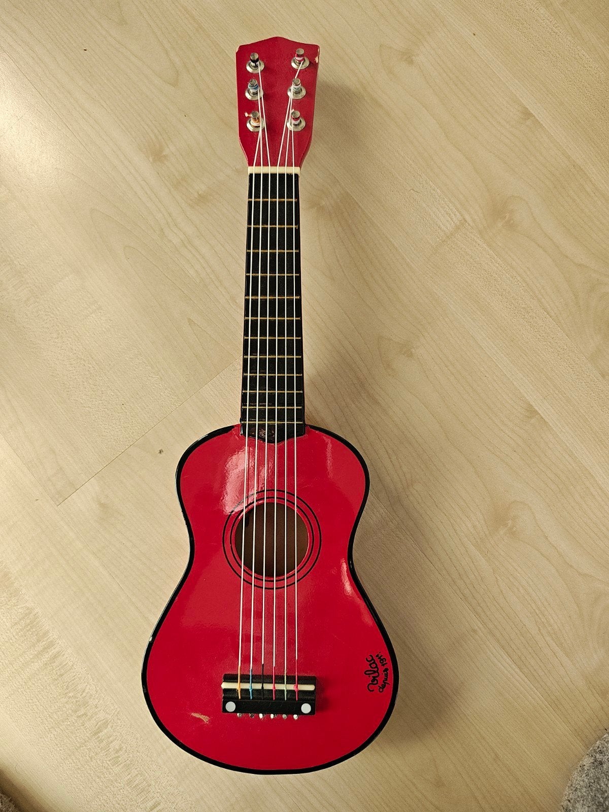 Rode speelgoed Ukelele Gitaar- met doos, Muziek en Instrumenten, Ophalen of Verzenden, Gebruikt, Ukelele