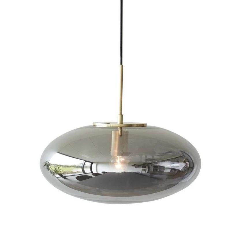 Reflect Hanglamp Ellipse Reflect Grijs - Hübsch, Huis en Inrichting, Lampen | Hanglampen, Ophalen of Verzenden, Nieuw, Minder dan 50 cm