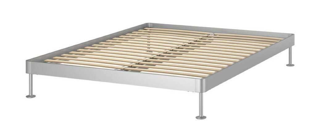IKEA DELAKTIG aluminum bedframe 160cm, Ophalen, Tweepersoons, Minimalistisch, 200 cm
