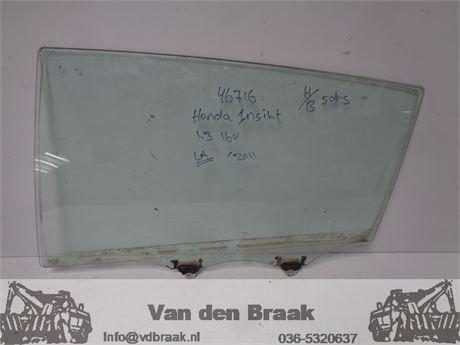 Honda Insight 2009-2014 Ruit portier links achter, Honda, Gebruikt, -, Herkomst onderdeel bekend