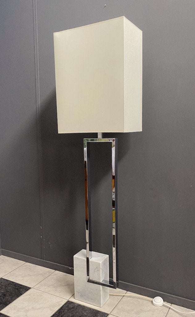 70 jaren zeldzame Giovanni Banci vloer lamp marmer Italië, Ophalen, E27 (groot), Natuurlijk materiaal, 150 tot 200 cm