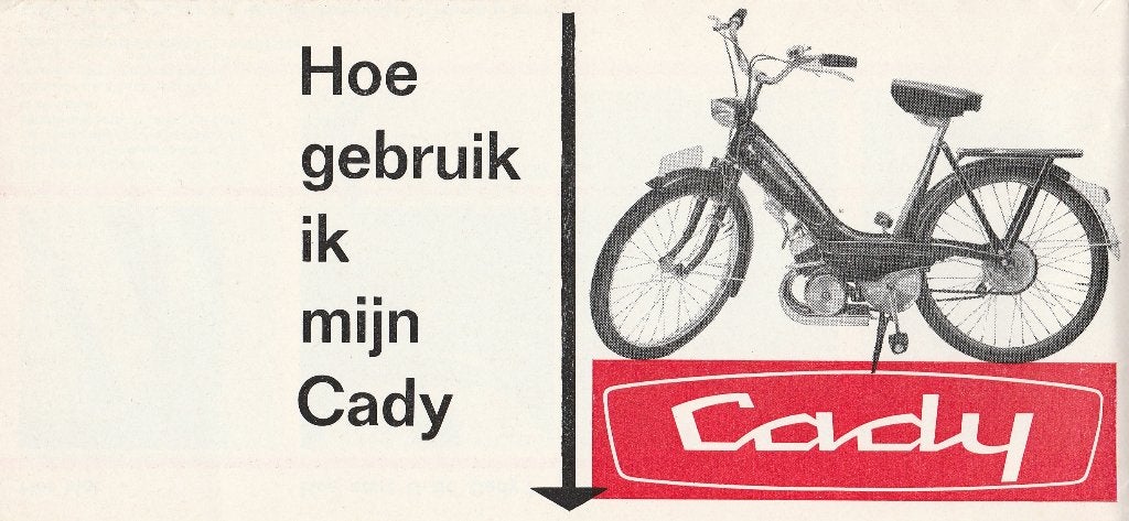 Kaptein Cady handleiding bromfiets (5649z), Verzenden, Zo goed als nieuw