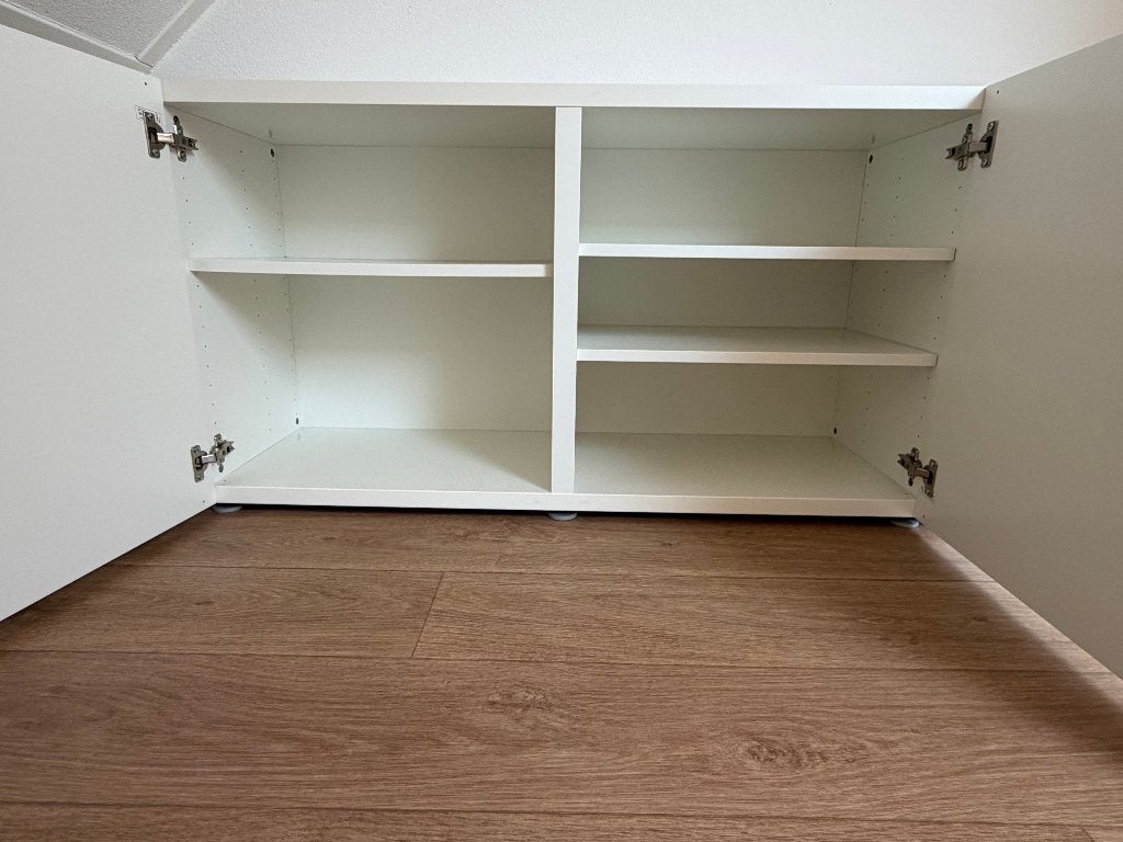 IKEA BESTÅ VARA kastje – wit – 120  41  66 cm, Ophalen, 100 tot 150 cm, Zo goed als nieuw, Minder dan 100 cm