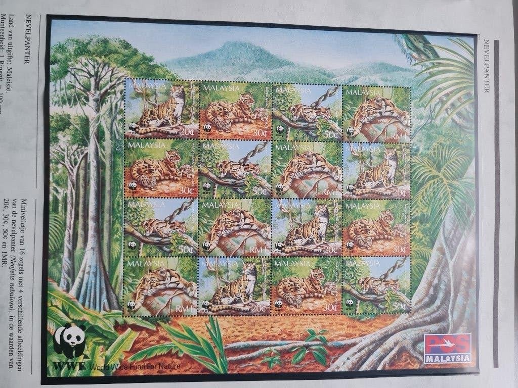 Natuur in Miniatuur - album blokken veel Wereld Natuurfonds, Ophalen of Verzenden, Buitenland