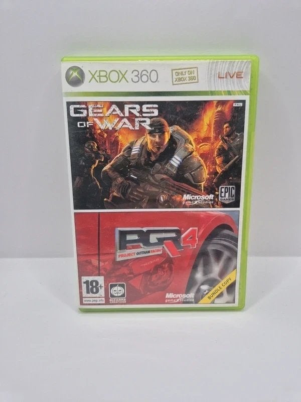 Gears of war / Project Gotham Racing 4 Double Pack Xbox 360, Spelcomputers en Games, Games | Xbox 360, Microsoft Corporation One Microsoft Way Redmond, WA 98052-6399 United States of America (Verenigde Staten) 📞 Telefoon: +1 425-882-8080 support@microsoft.com