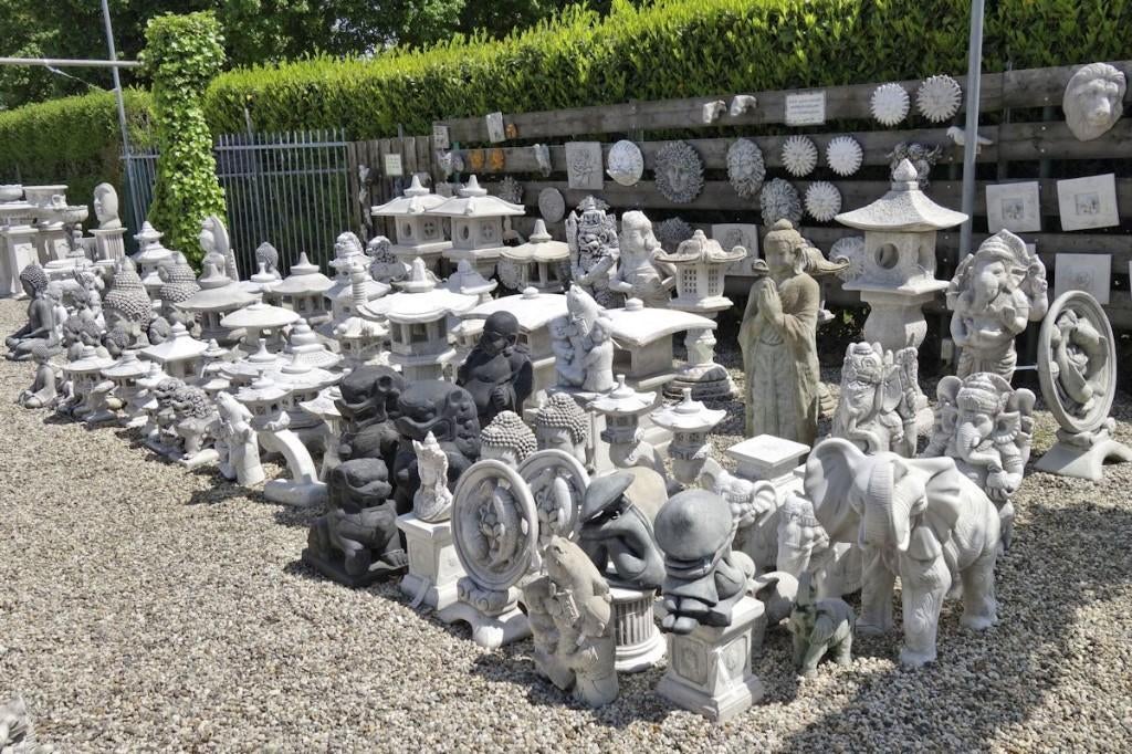 Japanse Boeddha's pagode rankei lantaarns 1, Tuin en Terras, Tuinbeelden, Ophalen, Nieuw, Beton, Overige typen