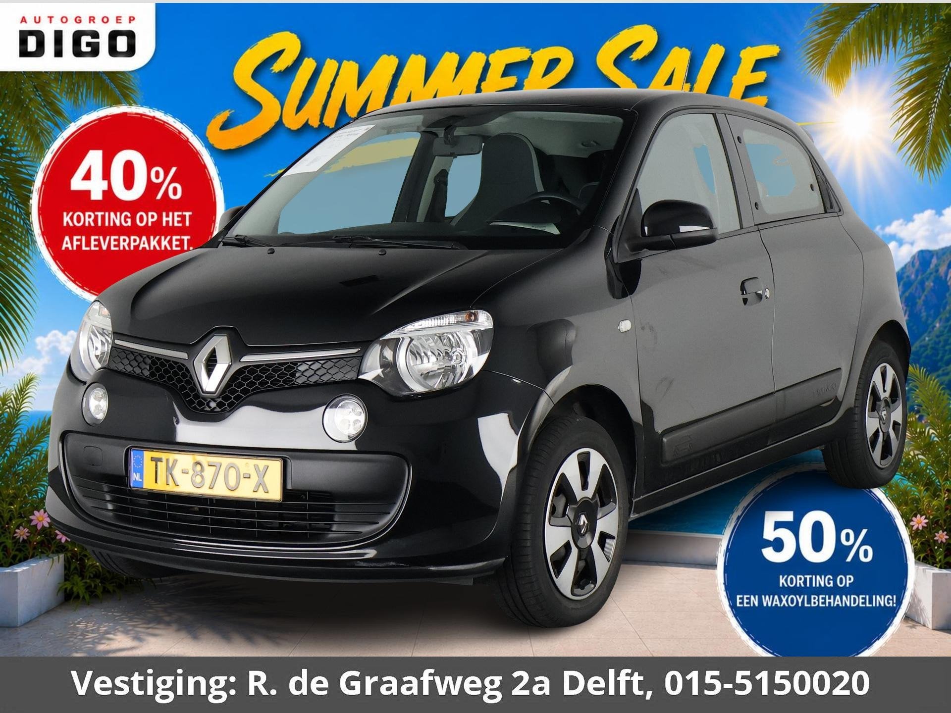 Renault Twingo 1.0 SCe Collection | Airco | Elektrische Rame, Gebruikt, 840 kg, 4 stoelen, Zwart
