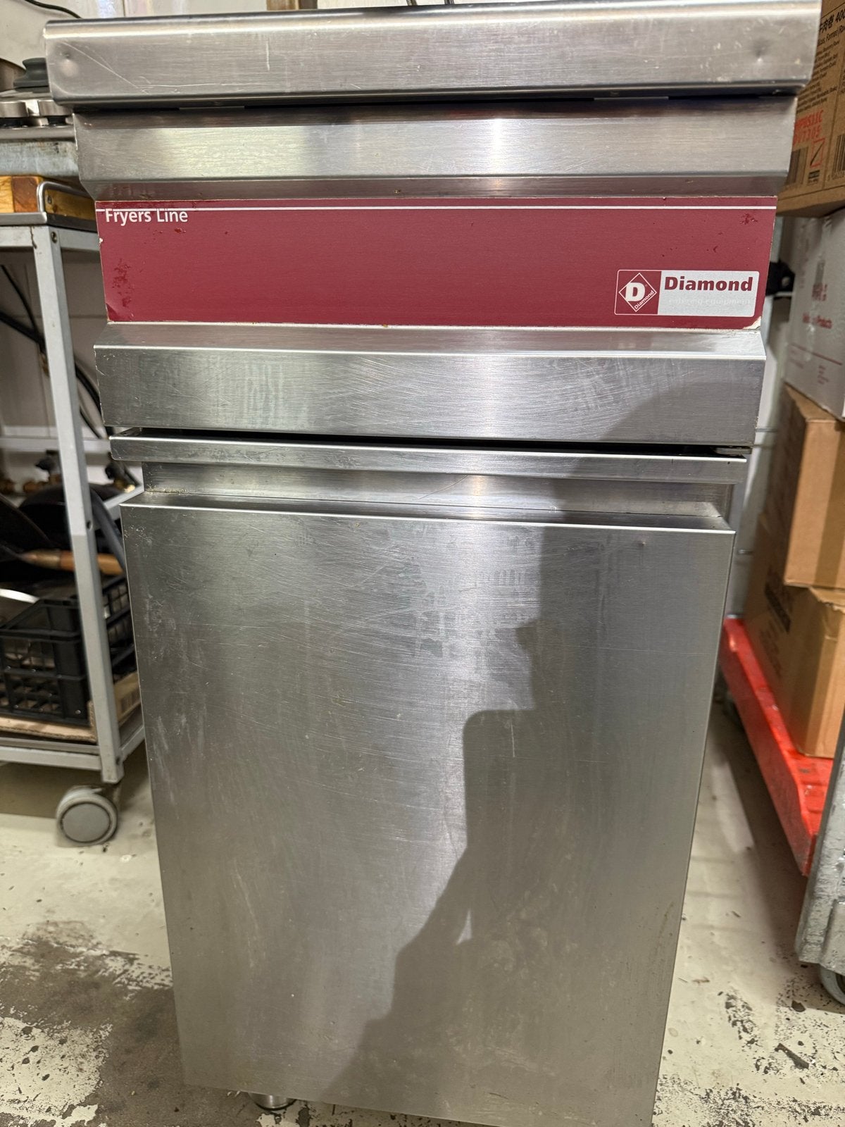 Diamond Fryers Line Professionele Frituurpan, Minder dan 1 liter, Ophalen, Gebruikt, Uitneembare binnenpan