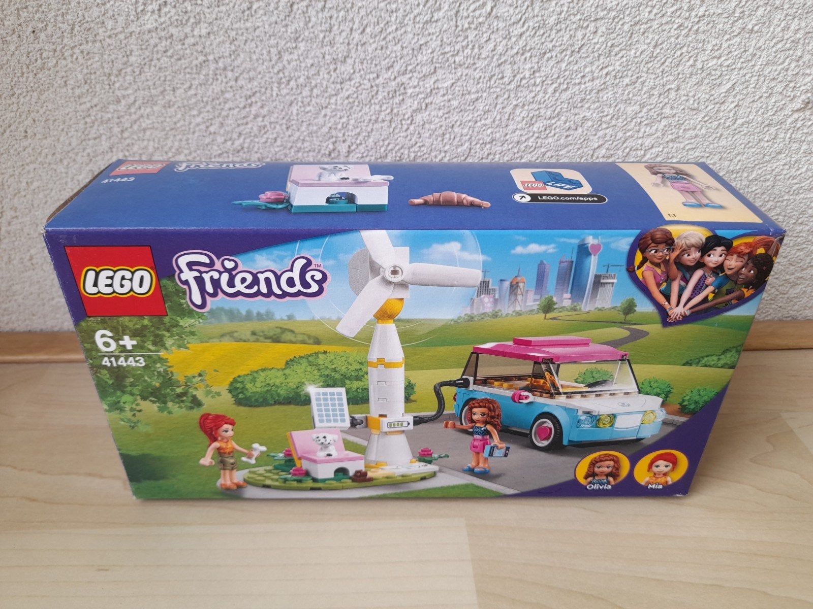 LEGO Friends 41443: Olivia's Elektrische Auto, Ophalen of Verzenden, Zo goed als nieuw, Overige merken