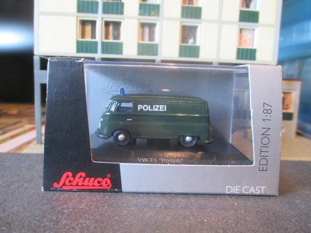 Volkswagen T1 Samba Bus - Schuco POLIZEI / Politie, Ophalen of Verzenden, Nieuw, Bus of Vrachtwagen, Schuco