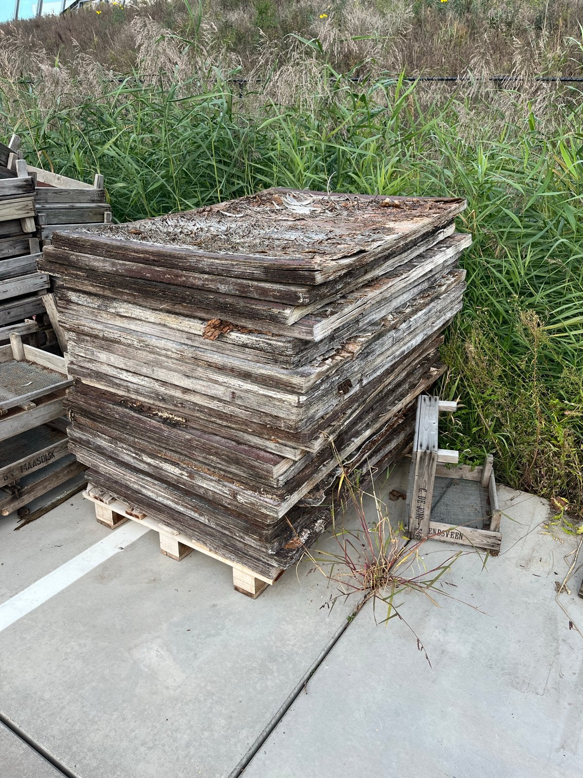 Gebruikte B-keus steenschotten, Doe-het-zelf en Verbouw, Ophalen, Gebruikt, Minder dan 25 mm, Plank