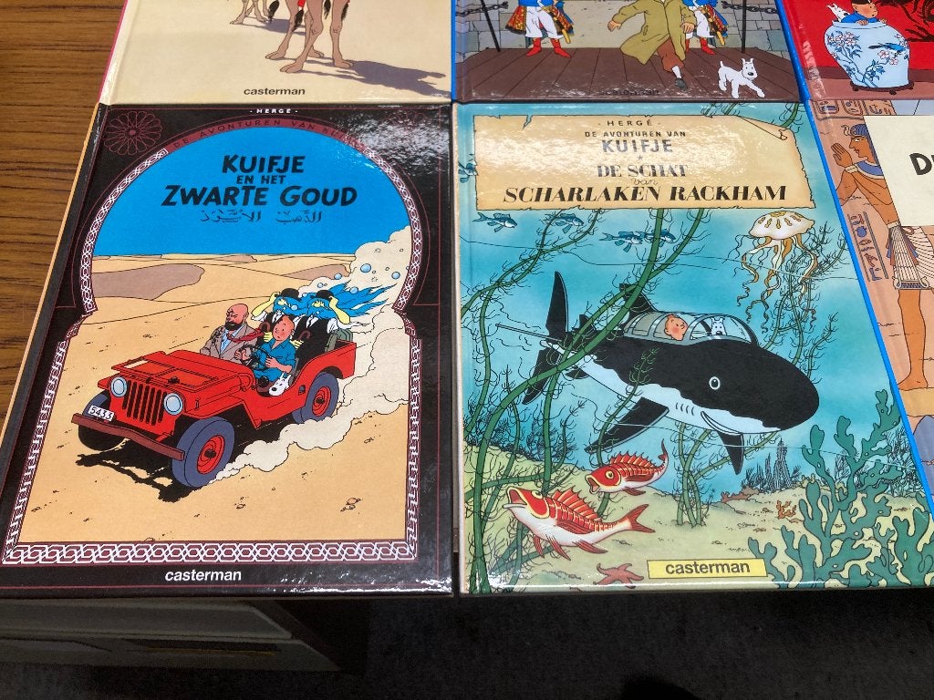 T.K. nog 7 hardcover stripboeken van Kuifje, Meerdere stripboeken, Ophalen of Verzenden, Zo goed als nieuw, Herge