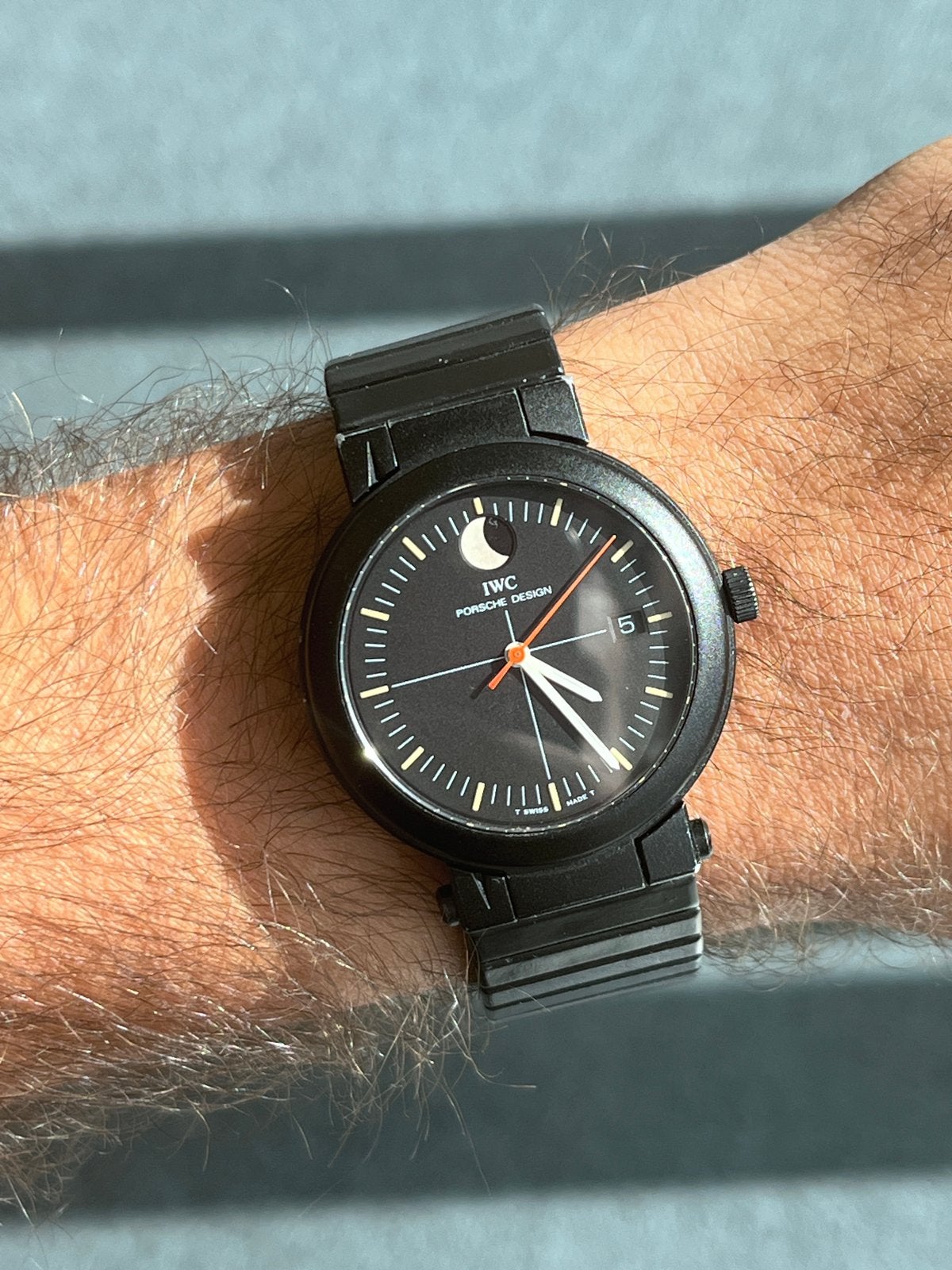 IWC 3551 Porsche Design Kompas / Compass, Sieraden, Tassen en Uiterlijk, Horloges | Heren, Gebruikt, Staal, Polshorloge, Kunststof