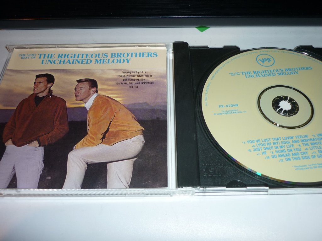 The Righteous Brothers de cd unchained melody, Verzenden, Zo goed als nieuw, Poprock