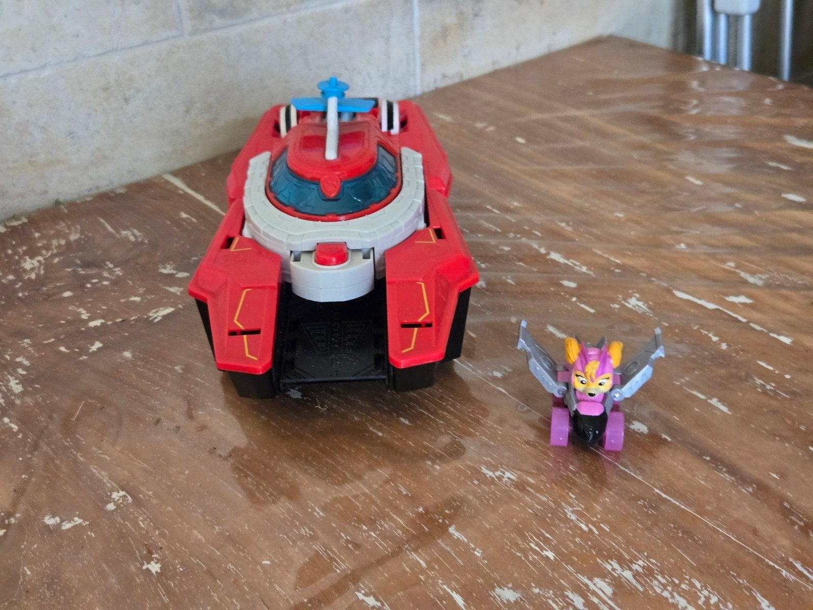 Paw Patrol Mighty Pups Super Paws Mighty Jet Command Center, Ophalen of Verzenden, Zo goed als nieuw, Jongen of Meisje