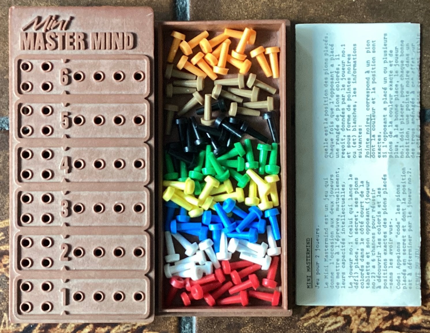 Compleet mini mastermind spelletje., Ophalen of Verzenden, Zo goed als nieuw