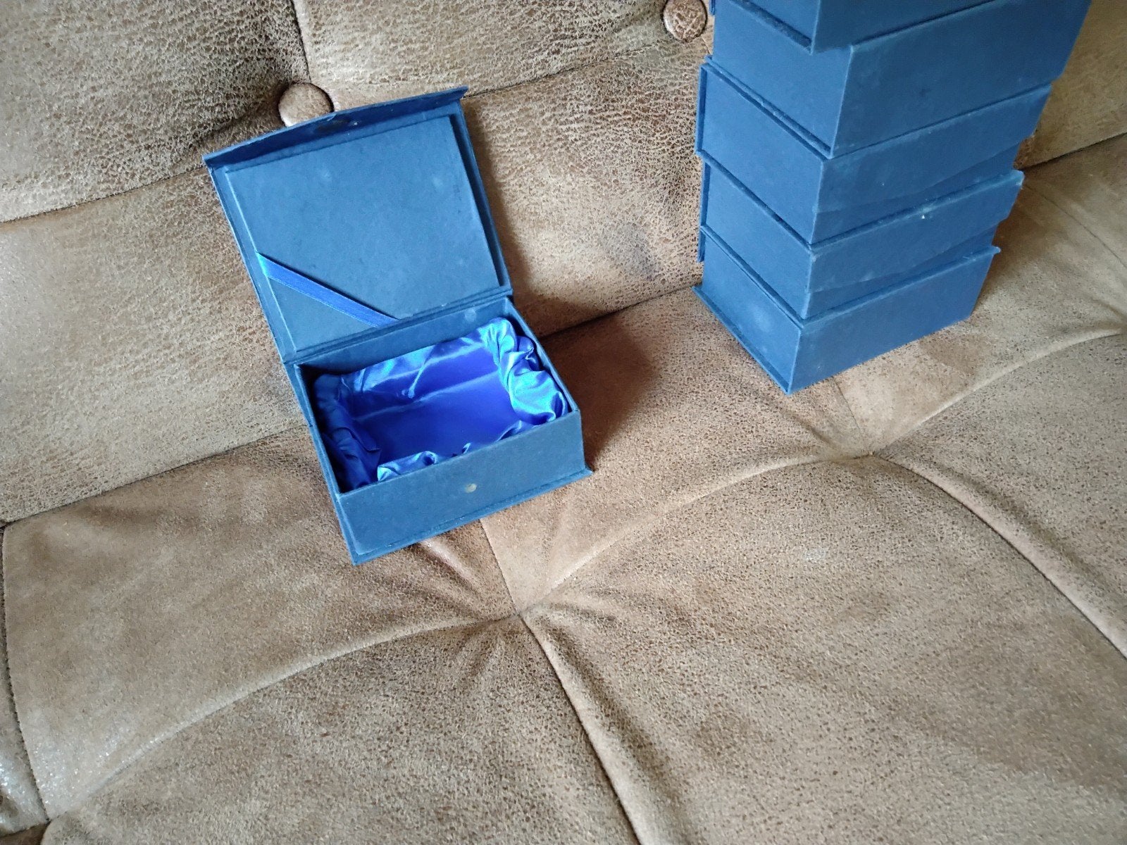lege cadeau verpakkingen., Hobby en Vrije tijd, Ophalen of Verzenden, Zo goed als nieuw, Blauw, Knutselmateriaal