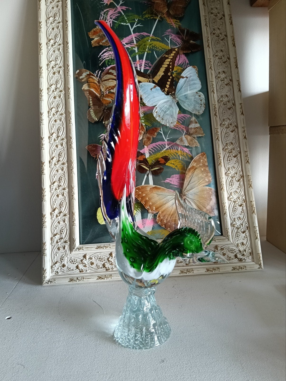 Prachtige Murano glazen haan - 35 cm, Ophalen of Verzenden