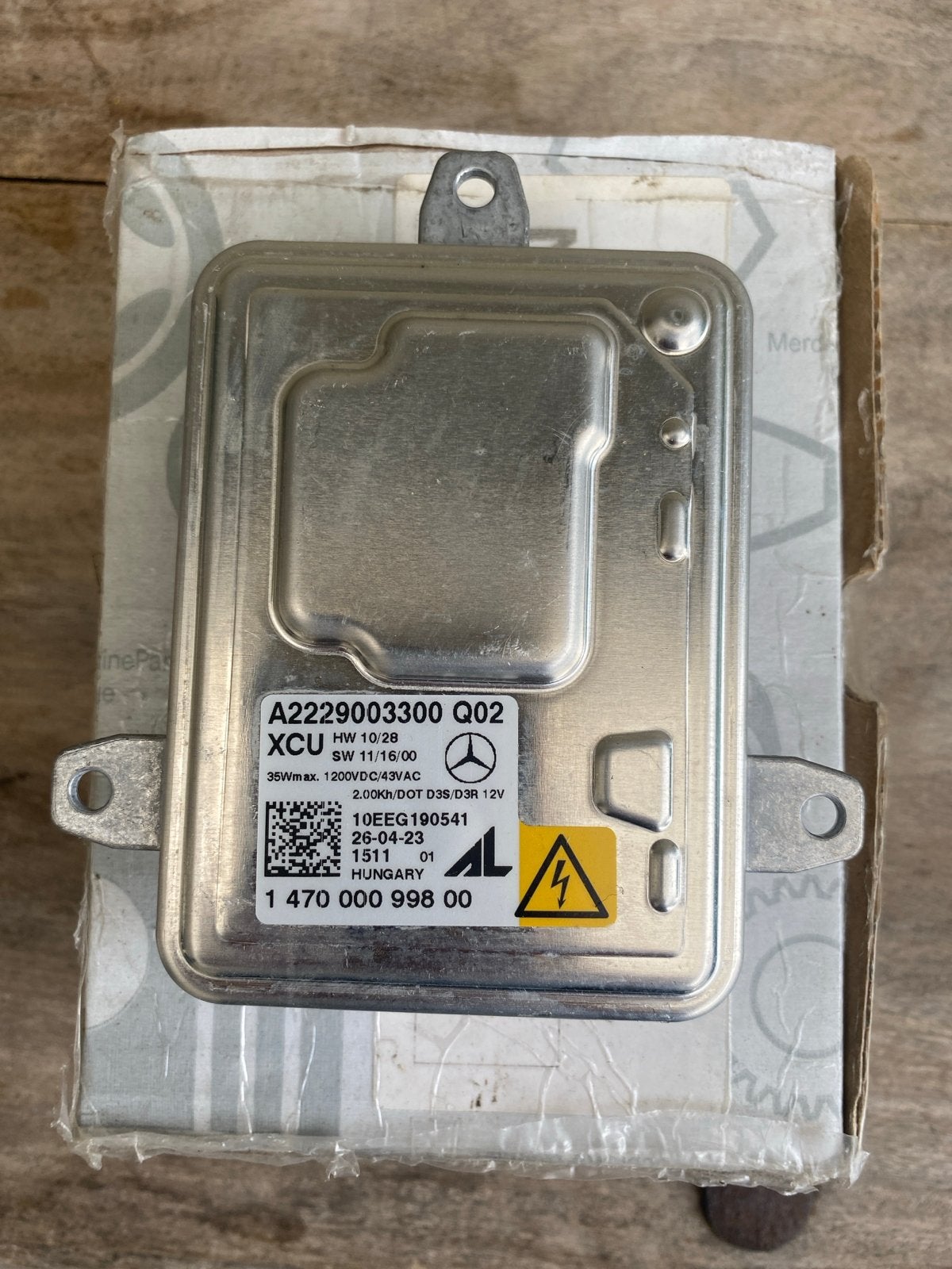 Mercedes-Benz A2229003300 Q02 XCU Xenon Ballast, Ophalen of Verzenden, Nieuw, Mercedes-Benz