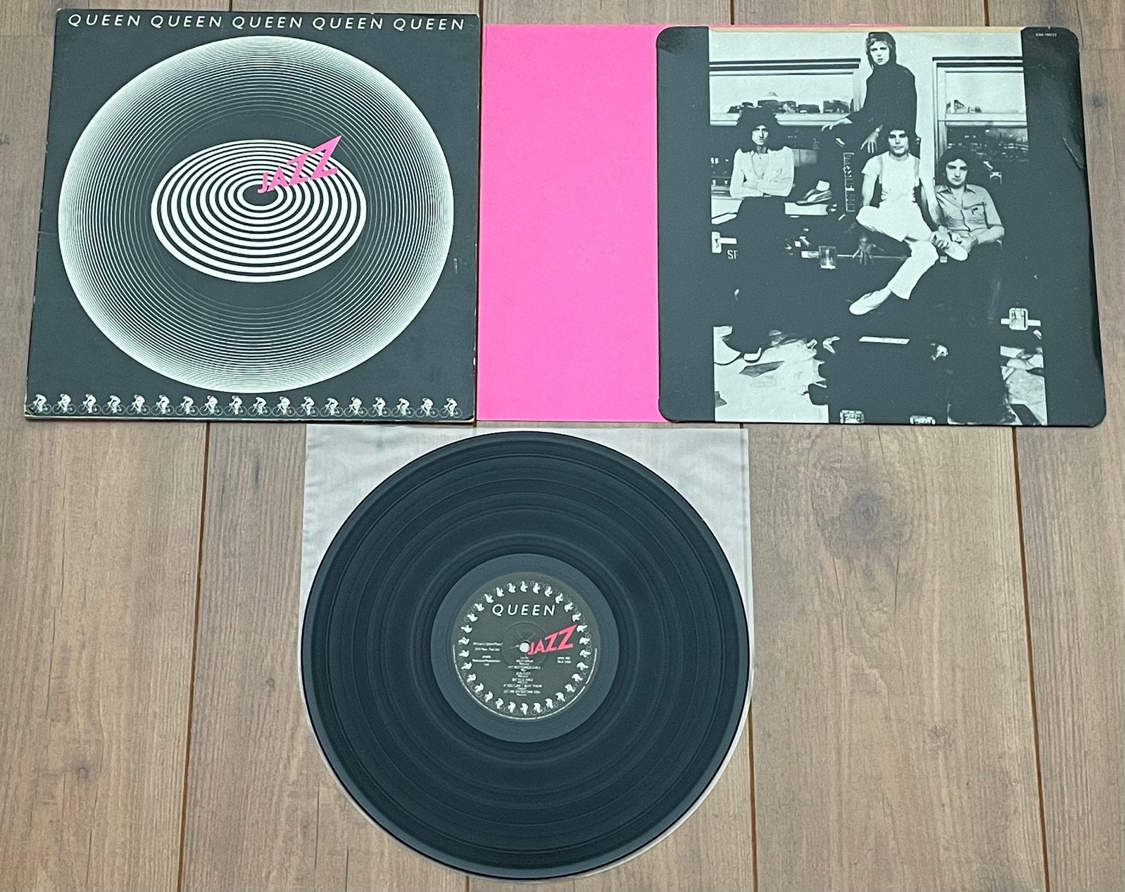 Queen - Jazz lp / 1st UK '78, w. Poster & Inner, VG+, LP, Gebruikt, Inclusief poster, Ophalen of Verzenden