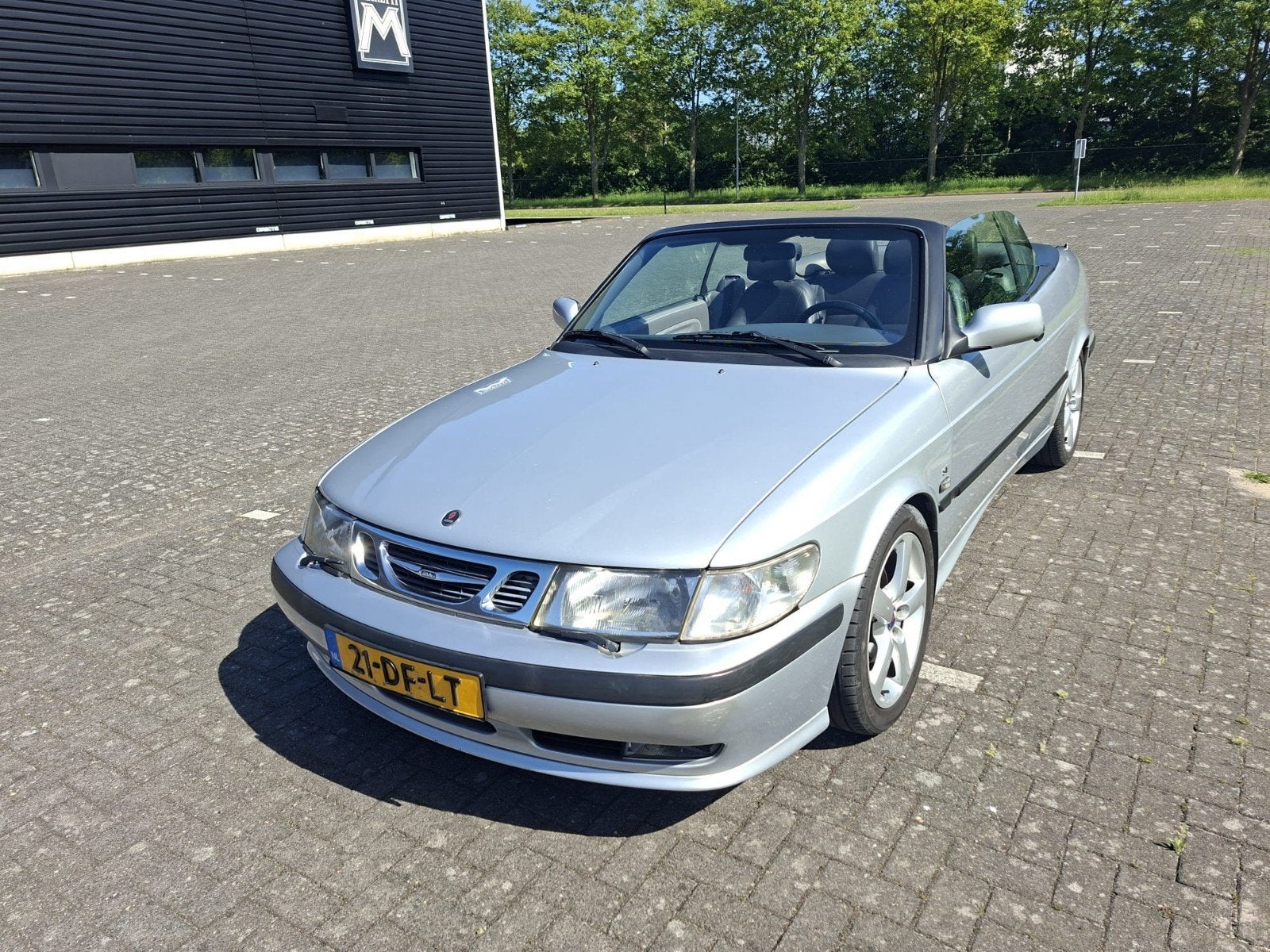 Saab 9-3 2.0 T Cabrio 1999 Grijs, Auto's, Saab, 730 kg, Zwart, 4 cilinders, Cabriolet