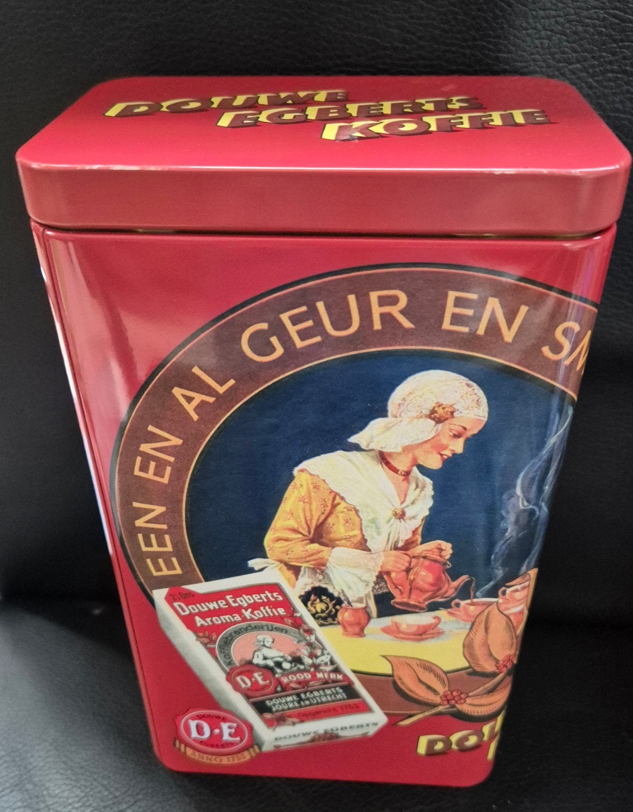 Douwe Egberts Koffieblik - Vintage Design, Ophalen of Verzenden, Zo goed als nieuw, Koffie, Douwe Egberts