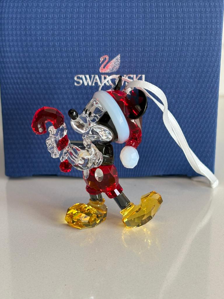 Swarovski disney mickey mouse ornament kleine zuurstok, Ophalen of Verzenden, Zo goed als nieuw, Figuurtje