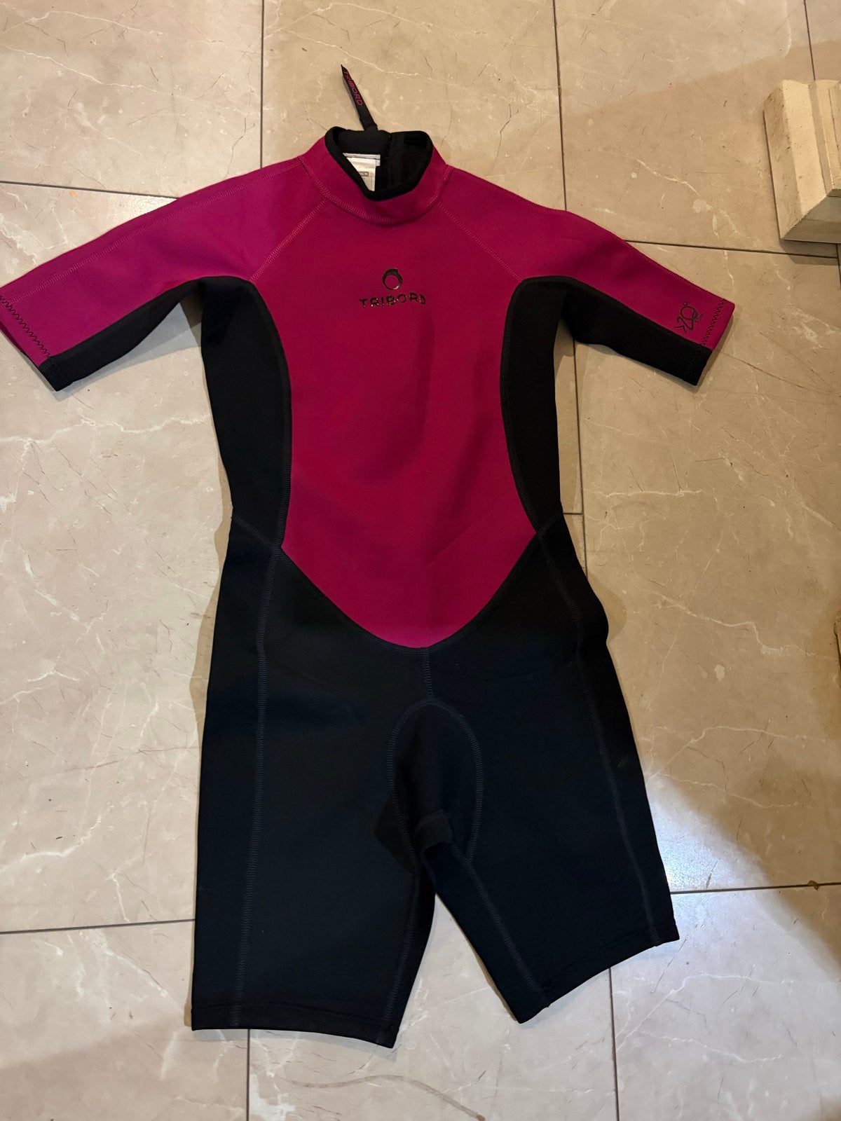 Tribord Wetsuit Kinderen - Roze/Zwart (Maat 14 jaar), Ophalen of Verzenden, Zo goed als nieuw, Kind, Wetsuit