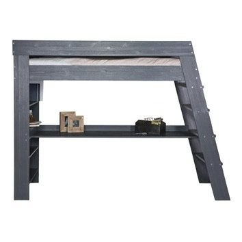 Hoogslaper met bureau, Ophalen, Gebruikt, Eenpersoons, 160 tot 180 cm