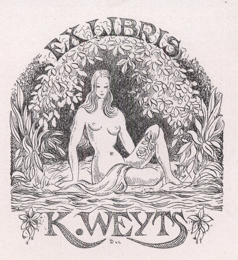 1355 Ex Libris Nederland : Dirk van Luijn, 1946, Verzenden, Ex libris