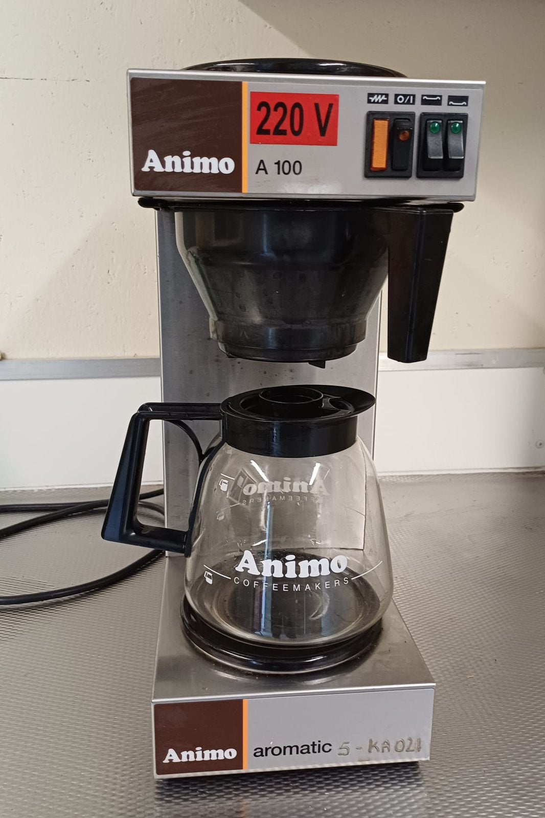Animo koffiezetapparaat., Witgoed en Apparatuur, Ophalen, Gebruikt, Koffiemachine, Gemalen koffie